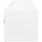 vidaXL Muebles de pared 2 uds madera ingeniería blanco 75x18x16,5 cm