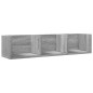 vidaXL Mueble de pared madera ingeniería gris Sonoma 75x18x16,5 cm vidaXL Mueble de pared madera ingeniería gris Sonoma 75x18x16,5 cm