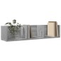 vidaXL Mueble de pared madera ingeniería gris Sonoma 75x18x16,5 cm vidaXL Mueble de pared madera ingeniería gris Sonoma 75x18x16,5 cm