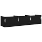 vidaXL Muebles de pared 2 uds madera de ingeniería negro 75x18x16,5 cm vidaXL Muebles de pared 2 uds madera de ingeniería negro 75x18x16,5 cm