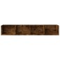 vidaXL Mueble de pared madera ingeniería roble ahumado 99x18x16,5 cm vidaXL Mueble de pared madera ingeniería roble ahumado 99x18x16,5 cm
