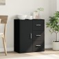 vidaXL Aparador de madera de ingeniería negro 60x31x70 cm vidaXL Aparador de madera de ingeniería negro 60x31x70 cm