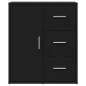 vidaXL Aparador de madera de ingeniería negro 60x31x70 cm vidaXL Aparador de madera de ingeniería negro 60x31x70 cm