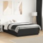 vidaXL Estructura cama con luces LED madera ingeniería negro 135x190cm vidaXL Estructura cama con luces LED madera ingeniería negro 135x190cm
