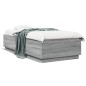 vidaXL Estructura de cama madera de ingeniería gris Sonoma 90x200 cm vidaXL Estructura de cama madera de ingeniería gris Sonoma 90x200 cm