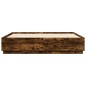 vidaXL Estructura de cama madera de ingeniería roble ahumado 180x200cm vidaXL Estructura de cama madera de ingeniería roble ahumado 180x200cm