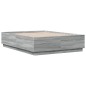 vidaXL Estructura de cama madera de ingeniería gris Sonoma 135x190 cm vidaXL Estructura de cama madera de ingeniería gris Sonoma 135x190 cm