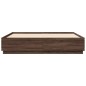 vidaXL Estructura de cama madera de ingeniería marrón roble 180x200 cm