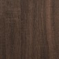 vidaXL Estructura de cama madera de ingeniería marrón roble 180x200 cm