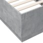 vidaXL Estructura de cama madera de ingeniería gris hormigón 90x190 cm vidaXL Estructura de cama madera de ingeniería gris hormigón 90x190 cm