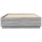 vidaXL Estructura de cama madera de ingeniería gris Sonoma 120x200 cm