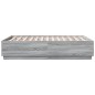 vidaXL Estructura de cama madera de ingeniería gris Sonoma 140x190 cm vidaXL Estructura de cama madera de ingeniería gris Sonoma 140x190 cm