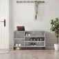 vidaXL Mueble zapatero madera contrachapada gris hormigón 102x36x60 cm vidaXL Mueble zapatero madera contrachapada gris hormigón 102x36x60 cm
