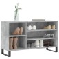 vidaXL Mueble zapatero madera contrachapada gris hormigón 102x36x60 cm vidaXL Mueble zapatero madera contrachapada gris hormigón 102x36x60 cm