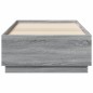 vidaXL Estructura cama con luces LED madera gris Sonoma 75x190 cm vidaXL Estructura cama con luces LED madera gris Sonoma 75x190 cm