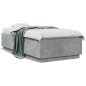 vidaXL Estructura cama con luces LED madera gris hormigón 75x190 cm vidaXL Estructura cama con luces LED madera gris hormigón 75x190 cm