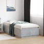 vidaXL Estructura cama con luces LED madera gris hormigón 75x190 cm vidaXL Estructura cama con luces LED madera gris hormigón 75x190 cm