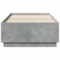 vidaXL Estructura cama con luces LED madera gris hormigón 75x190 cm vidaXL Estructura cama con luces LED madera gris hormigón 75x190 cm