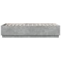 vidaXL Estructura cama con luces LED madera gris hormigón 75x190 cm vidaXL Estructura cama con luces LED madera gris hormigón 75x190 cm