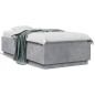 vidaXL Estructura de cama madera de ingeniería gris hormigón 75x190 cm vidaXL Estructura de cama madera de ingeniería gris hormigón 75x190 cm