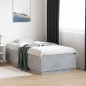vidaXL Estructura de cama madera de ingeniería gris hormigón 75x190 cm vidaXL Estructura de cama madera de ingeniería gris hormigón 75x190 cm