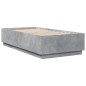 vidaXL Estructura de cama madera de ingeniería gris hormigón 75x190 cm vidaXL Estructura de cama madera de ingeniería gris hormigón 75x190 cm