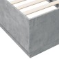 vidaXL Estructura de cama madera de ingeniería gris hormigón 75x190 cm vidaXL Estructura de cama madera de ingeniería gris hormigón 75x190 cm