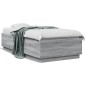 vidaXL Estructura de cama madera de ingeniería gris Sonoma 75x190 cm vidaXL Estructura de cama madera de ingeniería gris Sonoma 75x190 cm
