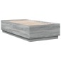 vidaXL Estructura de cama madera de ingeniería gris Sonoma 75x190 cm vidaXL Estructura de cama madera de ingeniería gris Sonoma 75x190 cm