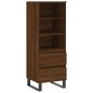 vidaXL Aparador alto madera contrachapada roble marrón 40x36x110 cm vidaXL Aparador alto madera contrachapada roble marrón 40x36x110 cm
