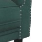 vidaXL Sofá de 2 plazas terciopelo verde oscuro vidaXL Sofá de 2 plazas terciopelo verde oscuro
