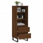 vidaXL Aparador alto madera contrachapada roble marrón 40x36x110 cm vidaXL Aparador alto madera contrachapada roble marrón 40x36x110 cm