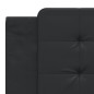 vidaXL Estructura de cama con luz LED cuero sintético negro 180x200 cm