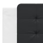 vidaXL Estructura de cama con luz LED cuero PE blanco negro 180x200 cm vidaXL Estructura de cama con luz LED cuero PE blanco negro 180x200 cm