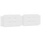 vidaXL Estructura cama con luces LED cuero sintético blanco 200x200 cm vidaXL Estructura cama con luces LED cuero sintético blanco 200x200 cm