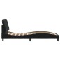 vidaXL Estructura de cama con cabecero de terciopelo negro 90x190 cm vidaXL Estructura de cama con cabecero de terciopelo negro 90x190 cm