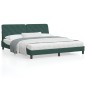 vidaXL Estructura cama con cabecero terciopelo verde oscuro 180x200 cm vidaXL Estructura cama con cabecero terciopelo verde oscuro 180x200 cm