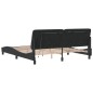 vidaXL Estructura de cama con luz LED terciopelo negro 180x200 cm vidaXL Estructura de cama con luz LED terciopelo negro 180x200 cm
