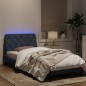 vidaXL Estructura cama con luces LED terciopelo gris oscuro 100x200 cm vidaXL Estructura cama con luces LED terciopelo gris oscuro 100x200 cm