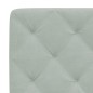 vidaXL Estructura cama con luces LED terciopelo gris claro 90x190 cm