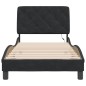 vidaXL Estructura de cama con luces LED terciopelo negro 90x200 cm vidaXL Estructura de cama con luces LED terciopelo negro 90x200 cm