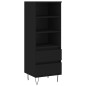 vidaXL Aparador alto madera contrachapada negro 40x36x110 cm vidaXL Aparador alto madera contrachapada negro 40x36x110 cm