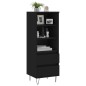 vidaXL Aparador alto madera contrachapada negro 40x36x110 cm vidaXL Aparador alto madera contrachapada negro 40x36x110 cm