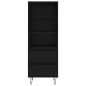 vidaXL Aparador alto madera contrachapada negro 40x36x110 cm vidaXL Aparador alto madera contrachapada negro 40x36x110 cm
