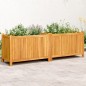 vidaXL Jardinera con forro madera maciza de acacia 153x38,5x50 cm vidaXL Jardinera con forro madera maciza de acacia 153x38,5x50 cm
