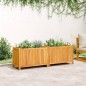 vidaXL Jardinera con forro madera maciza de acacia 153x38,5x50 cm vidaXL Jardinera con forro madera maciza de acacia 153x38,5x50 cm