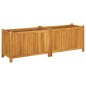 vidaXL Jardinera con forro madera maciza de acacia 153x38,5x50 cm vidaXL Jardinera con forro madera maciza de acacia 153x38,5x50 cm