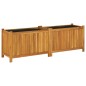 vidaXL Jardinera con forro madera maciza de acacia 153x38,5x50 cm vidaXL Jardinera con forro madera maciza de acacia 153x38,5x50 cm