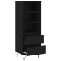 vidaXL Aparador alto madera contrachapada negro 40x36x110 cm vidaXL Aparador alto madera contrachapada negro 40x36x110 cm