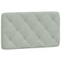 vidaXL Cama con colchón terciopelo gris claro 80x200 cm